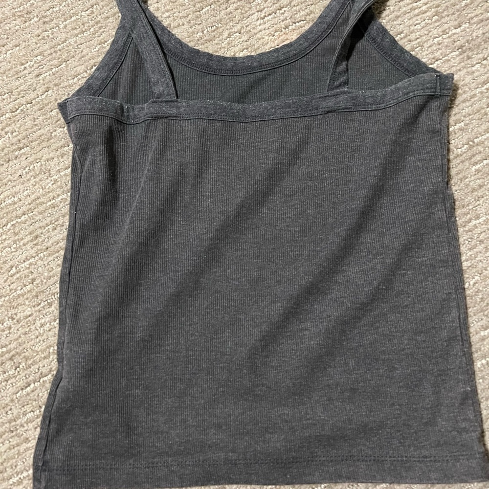 Dark Gray Ribber Tank - Picture 2 of 5